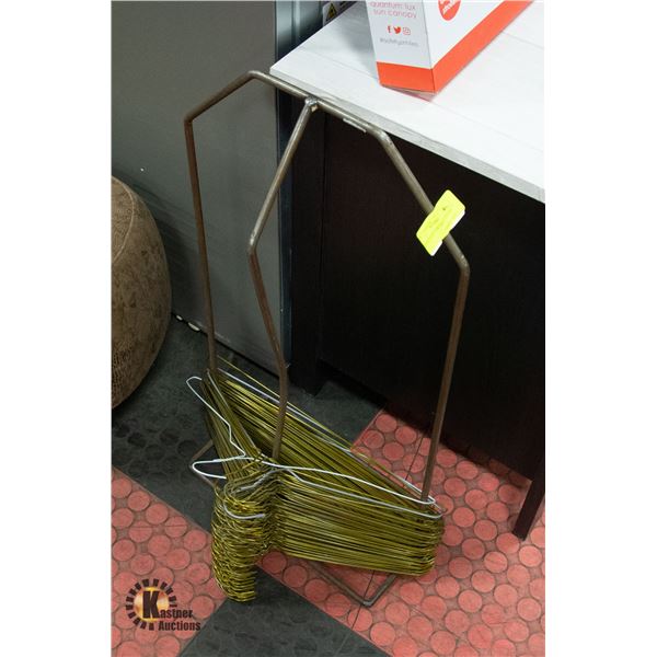METAL RACK FOR WIRE HANGERS