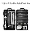 Image 6 : NEW 115-in-1 MULTIPURPOSE SCREWDRIVER SET IN BOX