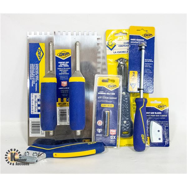 QEP GROUT AND TILE TOOLS NEW