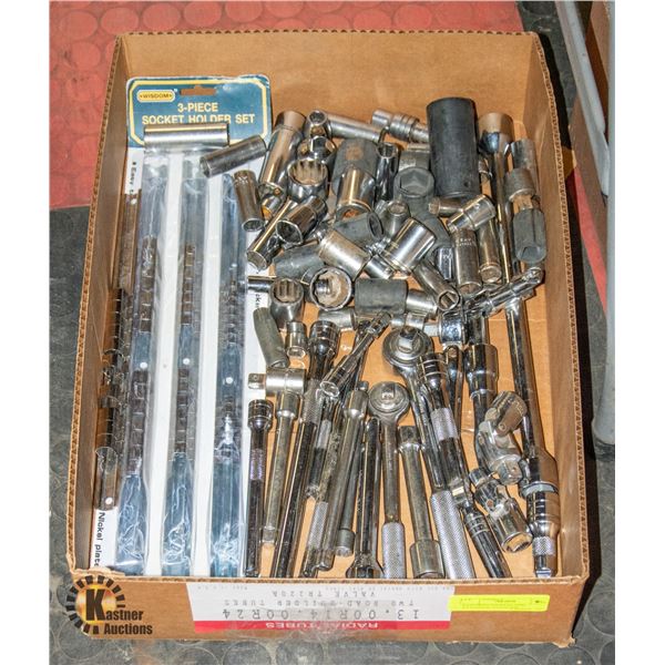 RATCHETS SOCKETS AND EXTENSION ASSORTED