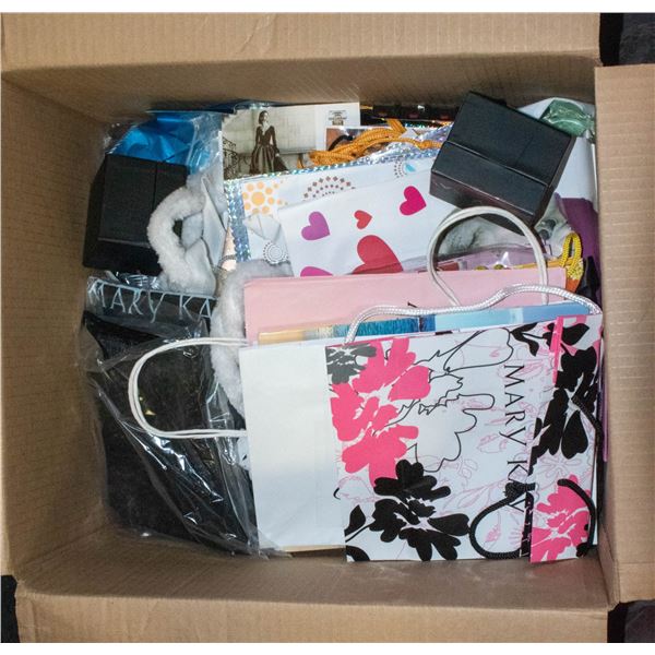 BOX OF MARY KAY GIFT BAGS
