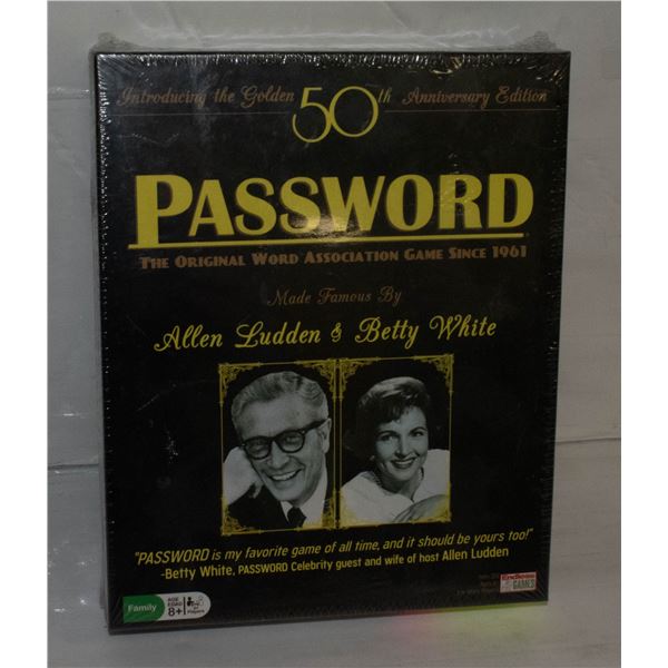 NEW SEALED 50TH ANNIVERSARY PASSWORD GAME