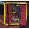 Image 1 : CRATE WITH 2 ROLLS OF ROPES AND SAFETY ITEMS