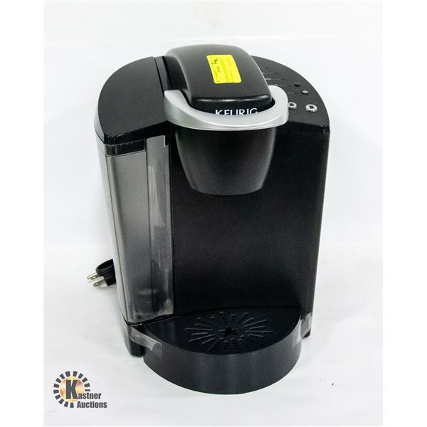2-TONE BLACK & SILVER KEURIG WITH DESCALE,