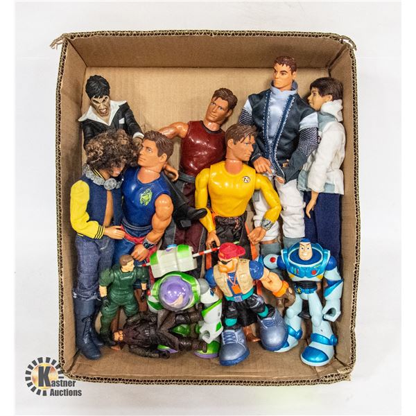 BOX WITH 12 ACTION FIGURES