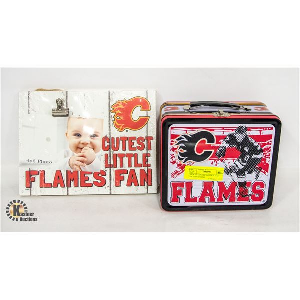 NEW FLAMES LUNCH BOX AND PICTURE FRAME