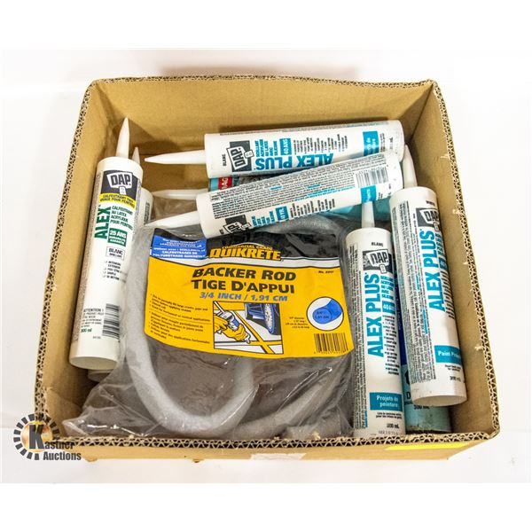 DAP AND LEPAGE ADHESIVES AND SEALANTS WITH BACKER