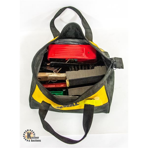 DEWALT TOOLBAG WITH ASSORTED TOOLS