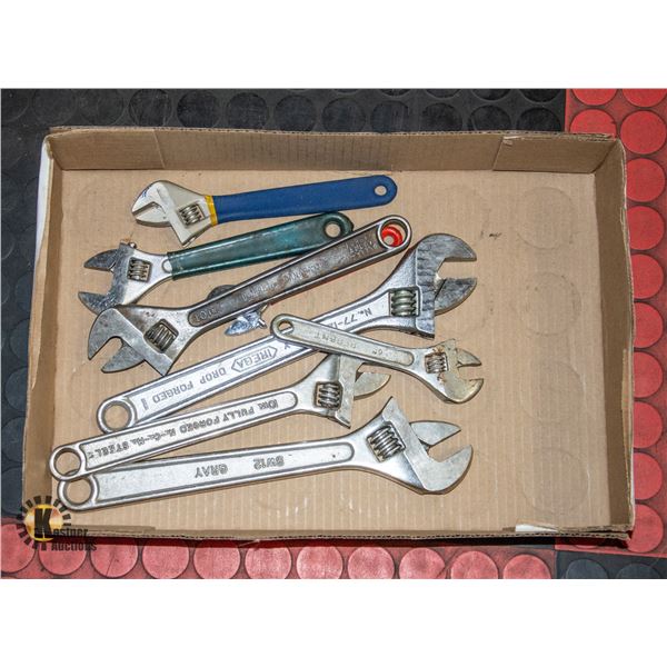 LOT OF CRESCENT WRENCHES
