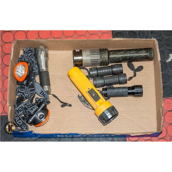 LOT FLASHLIGHTS & HEADLAMPS