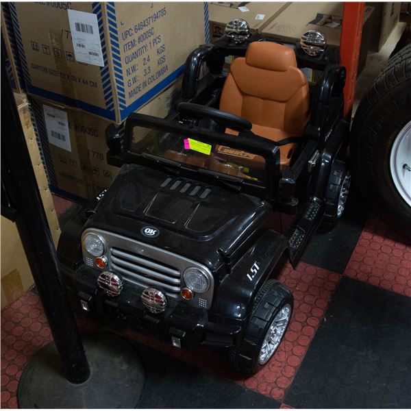 ELECTRIC RIDE ON KIDS JEEP - NO CONTROLLER - AS IS