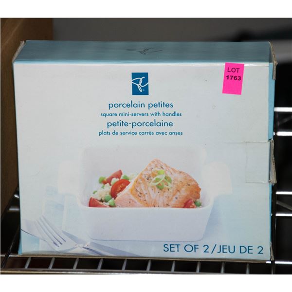 PC PORCELAIN MINI SERVER SET OF 2