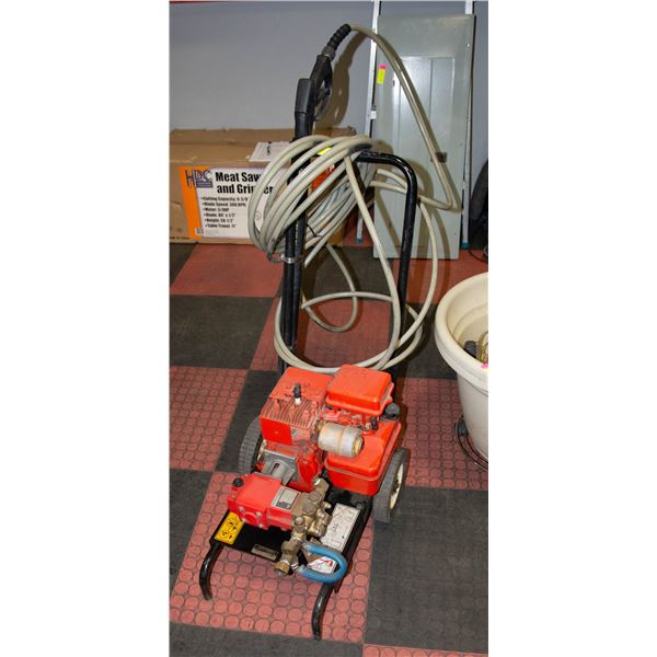 PRESSURE WASHER 1200PSI ON WHEELS FOR TRANSPORT