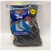 Image 1 : BLACK CREW SOCKS 12-16 SIZE PACK OF 6