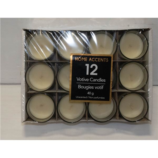 HOME ACCENTS VOTIVE CANDLES 40G