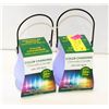 Image 1 : 2 COLOR CHANGING LED CITRONELLA CANDLES 20+ HRS