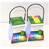 Image 1 : 2 COLOR CHANGING LED CITRONELLA CANDLES 20+ HRS