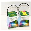 Image 1 : 2 COLOR CHANGING LED CITRONELLA CANDLES 20+ HRS