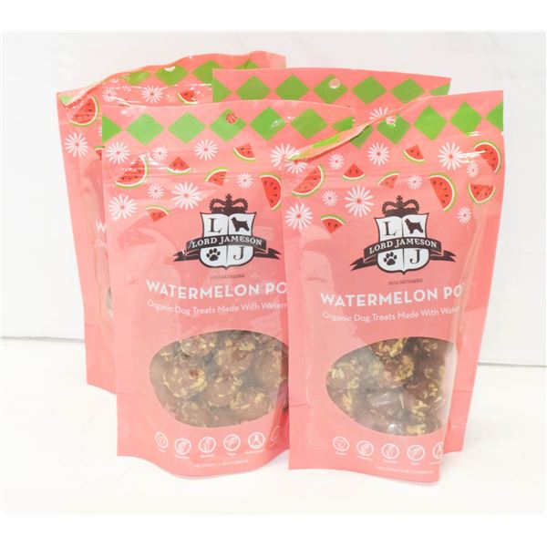 4 PKS ORGANIS DOG TREATS WATER MELON POPS BB