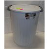 Image 1 : STERILITE 24 QT UTILITY GARBAGE CAN WHITE