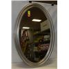 Image 1 : SILVER OVAL MIRROR  31” X 21”