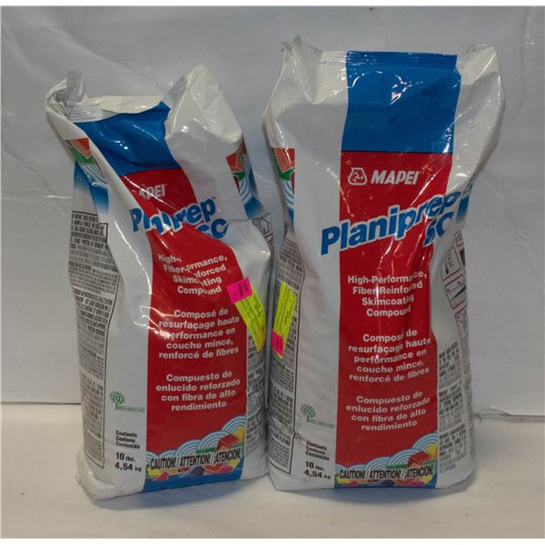 2 BAGS PLANIPATCH FLOOR SKIMCOAT 10LB EACH
