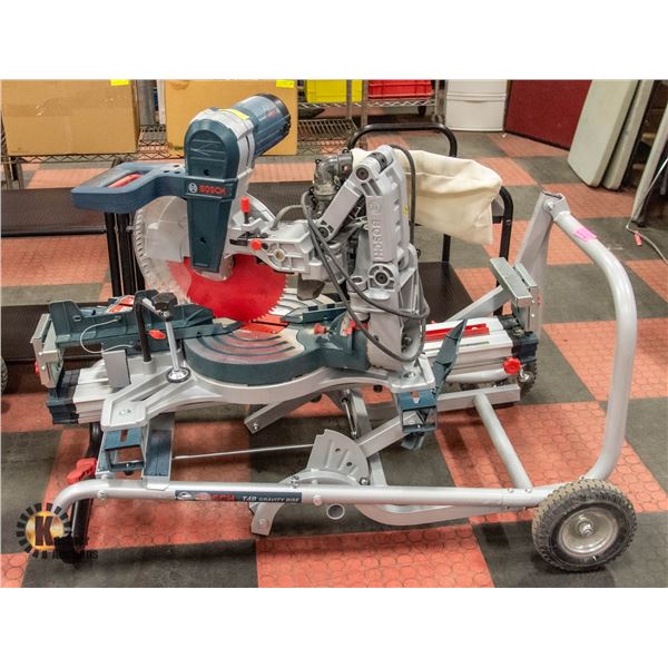 BOSCH SCM12SD SAW WITH BOSCH T4B GRAVITY RISE BASE