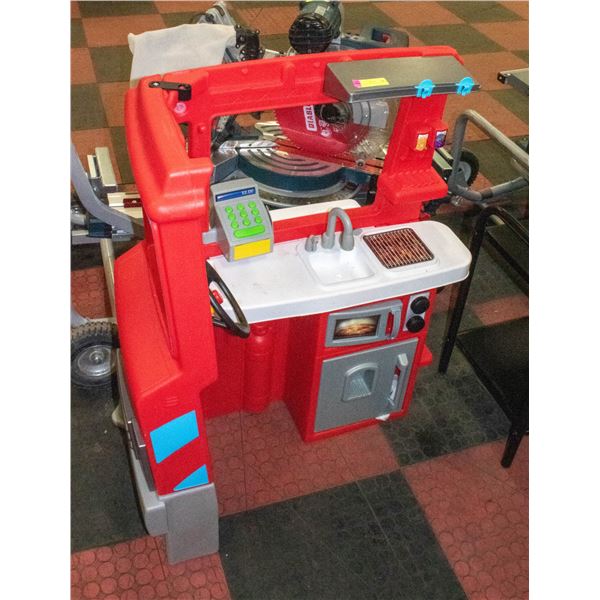 KIDS FOOD TRUCK KITCHEN WITH PLAY FOOD