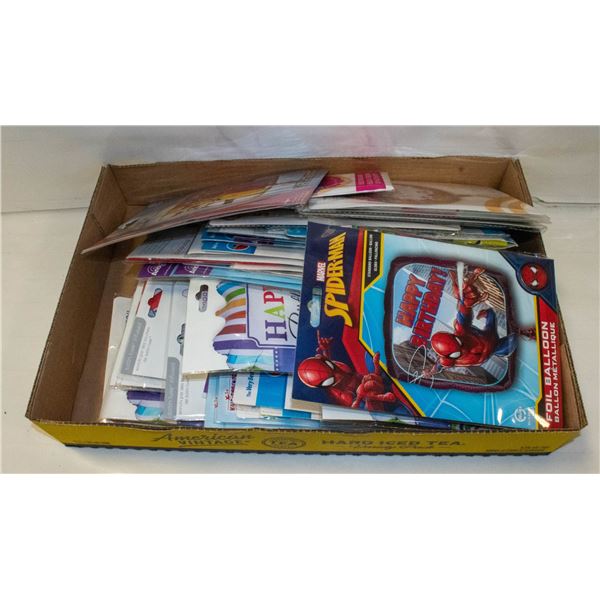 FLAT OF 50+ THEME FOIL BALLOONS