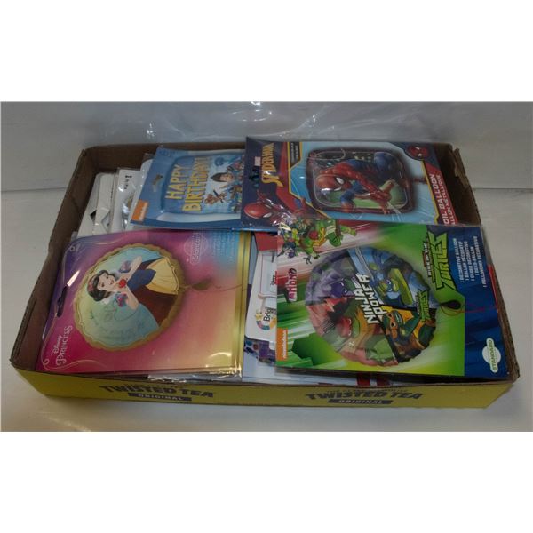 FLAT OF 50+ THEME FOIL BALLOONS