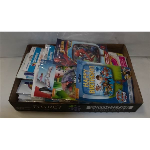 FLAT OF 50+ THEME FOIL BALLOONS