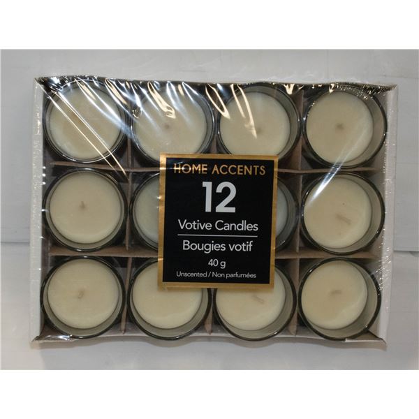 HOME ACCENTS VOTIVE CANDLES 40G