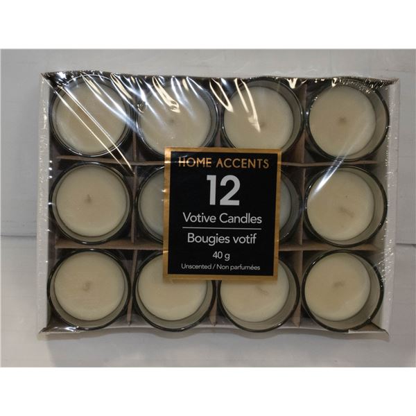 HOME ACCENTS VOTIVE CANDLES 40G
