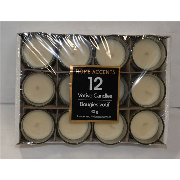 HOME ACCENTS VOTIVE CANDLES 40G