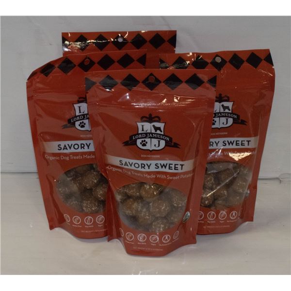 4 PKS ORGANIS DOG TREATS SAVORY SWEET BB 4/11/23