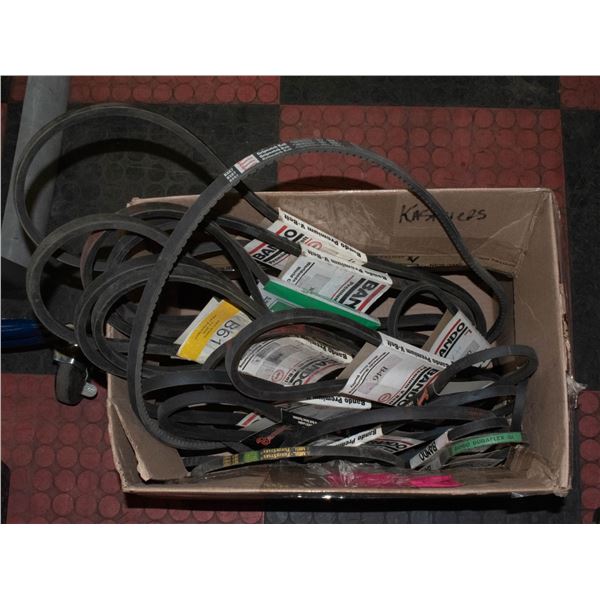 BOX OF NEW BRANDO V BELTS - ASSORTED