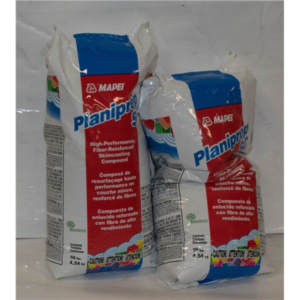 2 BAGS PLANIPATCH FLOOR SKIMCOAT 10LB EACH