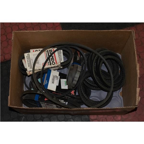 BOX OF NEW BRANDO V BELTS - ASSORTED