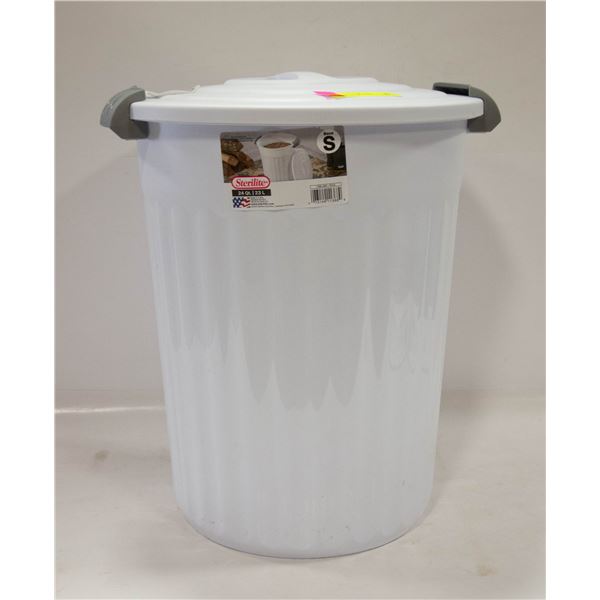 STERILITE 24 QT UTILITY GARBAGE CAN WHITE