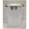 Image 1 : STERILITE 24 QT UTILITY GARBAGE CAN WHITE