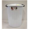 Image 1 : STERILITE 24 QT UTILITY GARBAGE CAN WHITE