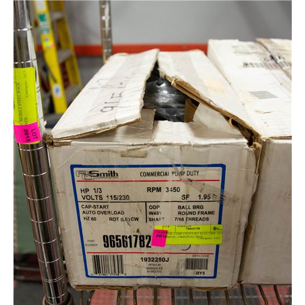 NEW 1/3HP CENTURY ELECTRIC AO SMITH - ORIGINAL BOX