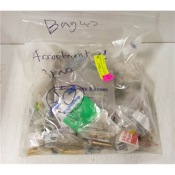 50 BRASS FITINGS; NEW; ASSORTED SIZES & TYPES