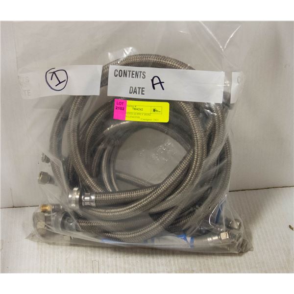 9 SS BRAIDED SUPPLY HOSE VARIOUS LENGTHS