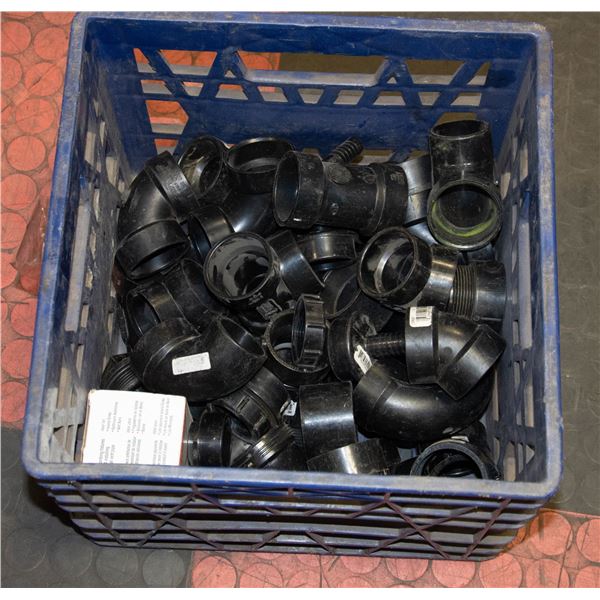 42 PEICES NEW ABS FITTINGS; ASSORTED SIZES & TYPES