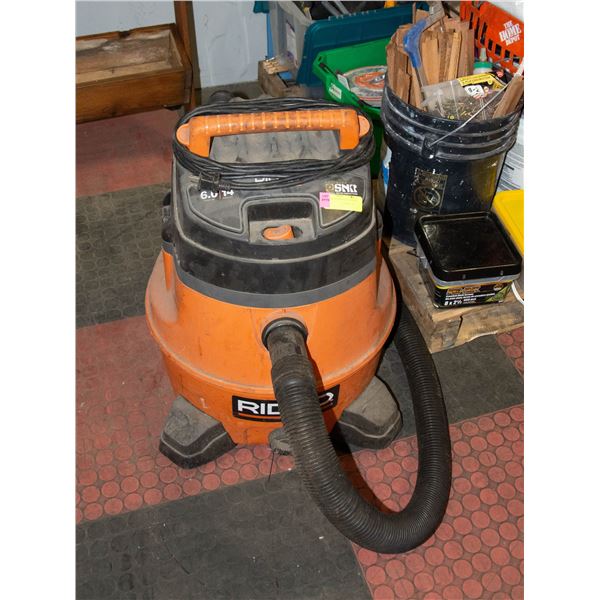 RIDGID SHOP VAC - 6.0 PEAK HP -