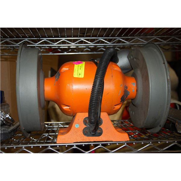 BENCH GRINDER W/WORK LIGHT TESTED