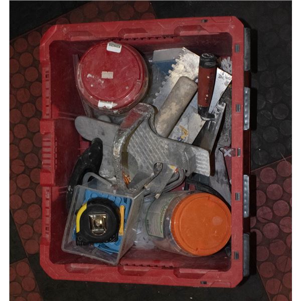 BIN OF CONSTRUCTION ITEMS