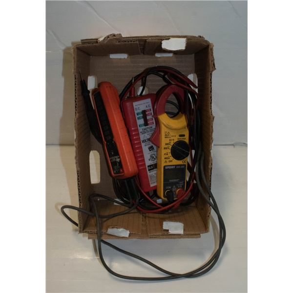 BOX OF AMP METERS