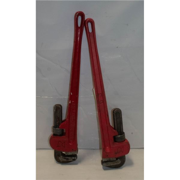 2 H/D 24" PIPE WRENCHES